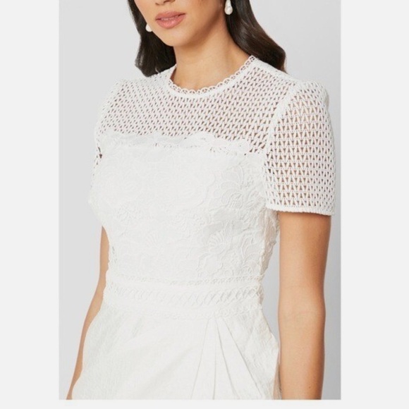 Reiss Freyda Short Sleeve Lace Dress Size 12 PLEASE READ - Picture 2 of 16